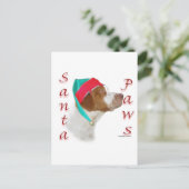 Brittany Spaniel Santa Paws Feestdagenkaart (Staand voorkant)