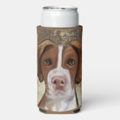 Brittany Spaniel Seltzer Blikjeskoeler (Seltzer Achterkant)