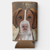 Brittany Spaniel Seltzer Blikjeskoeler (Achterkant)