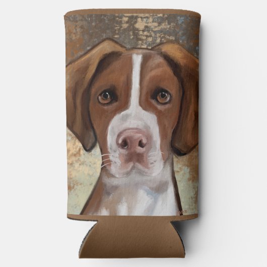 Brittany Spaniel Seltzer Blikjeskoeler (Achterkant)