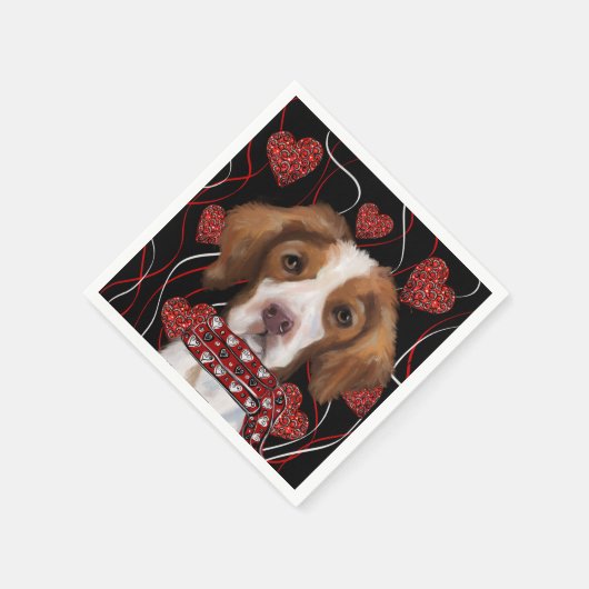 Brittany Spaniel Servet (Hoek)