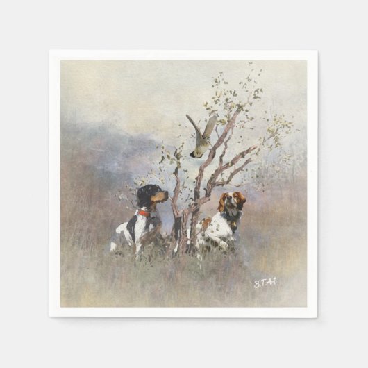 Brittany Spaniel Servet (Voorkant)