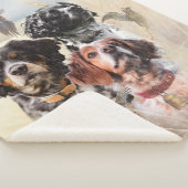 Brittany Spaniel Sherpa Deken (3/4)