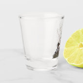 Brittany Spaniel Shot Glas (Links)