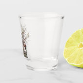 Brittany Spaniel Shot Glas (Rechts)