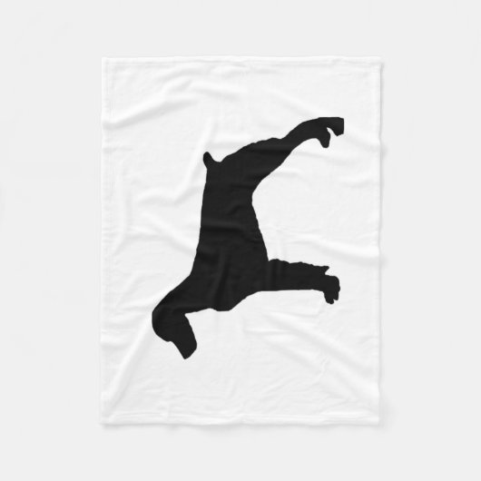 Brittany Spaniel Silhouette Love Dogs Silhouette Fleece Deken (Voorkant)