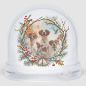 Brittany Spaniel Sneeuwbol (Achterkant)