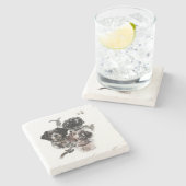 Brittany Spaniel Stenen Onderzetter (Zijkant)