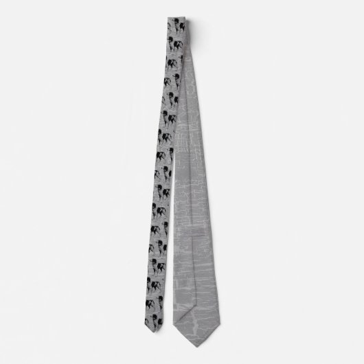 brittany spaniel stropdas (Achterkant)