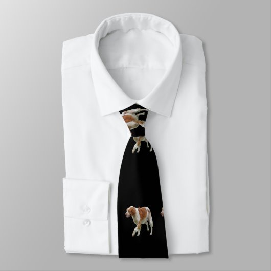 Brittany Spaniel Stropdas (Gebonden)