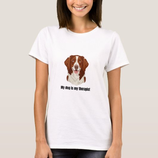 Brittany Spaniel T-shirt (Voorkant)