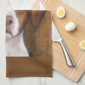 Brittany Spaniel Theedoek (Quarter Fold)