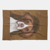 Brittany Spaniel Theedoek (Horizontaal)