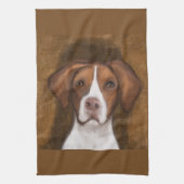 Brittany Spaniel Theedoek (Verticaal)