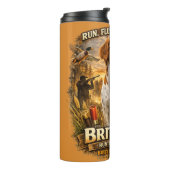 Brittany Spaniel Thermosbeker (Gedraaid links)