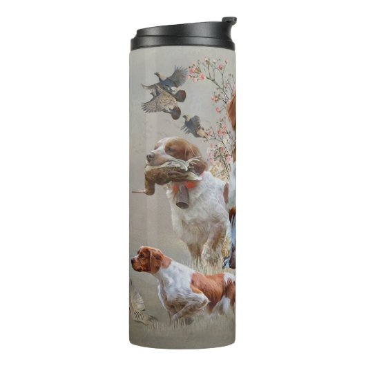 Brittany Spaniel      Thermosbeker (Gedraaid links)