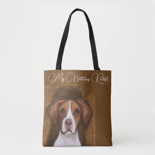 Brittany Spaniel Tote Bag (Voorkant)