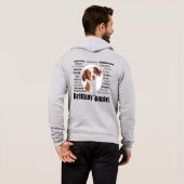 Brittany Spaniel Traits Hoodie (Achterkant volledig)