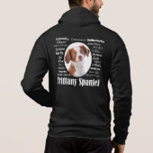 Brittany Spaniel Traits Hoodie (Achterkant)