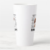 Brittany Spaniel Traits Latte Mok (Voorkant)