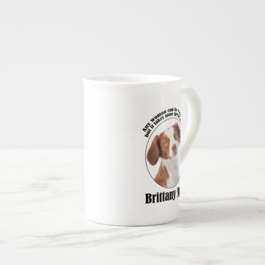 Brittany Spaniel Traits Porselein Kop (Voorkant rechts)