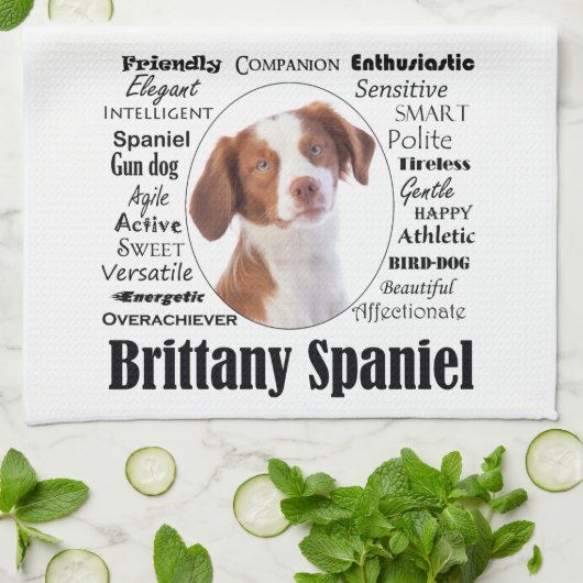 Brittany Spaniel Traits Theedoek (Gevouwen)
