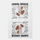 Brittany Spaniel Traits Theedoek (Verticaal)