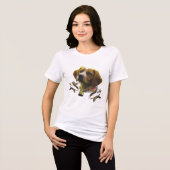 Brittany Spaniel Tri-Blend Shirt (Voorkant volledig)
