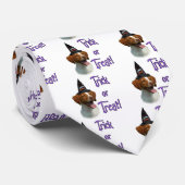 Brittany Spaniel Trick Stropdas (Opgerold)
