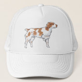 Brittany Spaniel Trucker Pet (Voorkant)