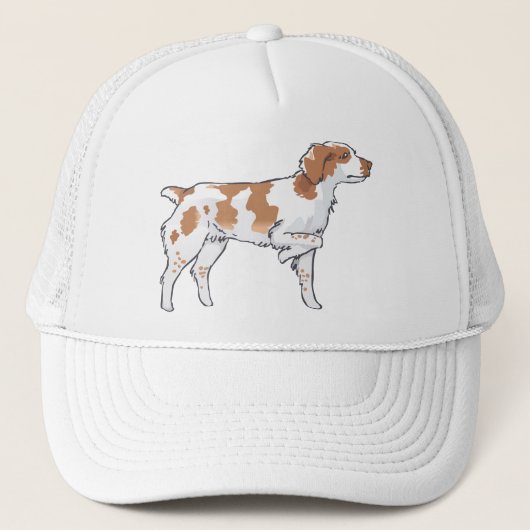 Brittany Spaniel Trucker Pet (Voorkant)