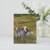 Brittany Spaniel Uitnodiging Briefkaart (Staand voorkant)