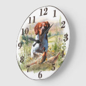 Brittany Spaniel – Veld, Focus, Fazant, Kunst Grote Klok (Hoek)
