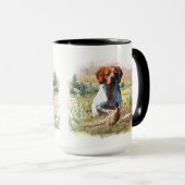 Brittany Spaniel – Veld, Focus, Fazant, Kunst Mok (Voorkant rechts)