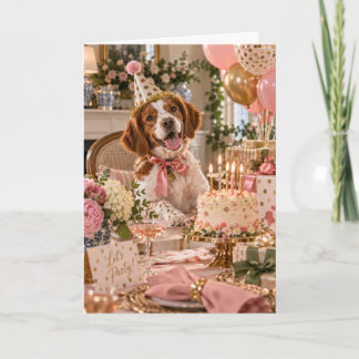 Brittany Spaniel Verjaardagskaart Kaart