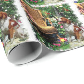 Brittany Spaniel, waar de liefde groeit Cadeaupapier (Rol Hoek)