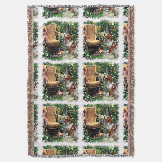 Brittany Spaniel, waar de liefde groeit Deken (Voorkant Verticaal)