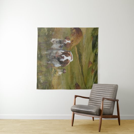 Brittany Spaniel Wandkleed (In Situ (horizontaal))