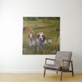 Brittany Spaniel Wandkleed (In situ)