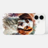 Brittany Spaniel Waterverf Case-Mate iPhone Case (Achterkant (horizontaal))