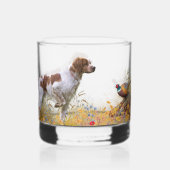 Brittany Spaniel Whiskey Glass Whisky Glas (Voorkant)