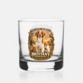 Brittany Spaniel Whisky Glas (Voorkant)