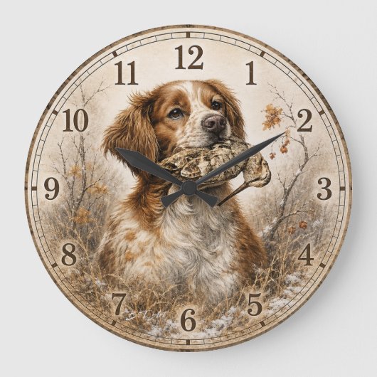 Brittany Spaniel & Woodcock Hunt Grote Klok (Voorkant)