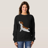 Brittany Spaniel Yoga Trui (Voorkant volledig)