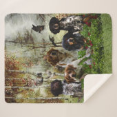 Brittany Spaniels, Vogeljacht Sherpa Deken (Voorkant (horizontaal))