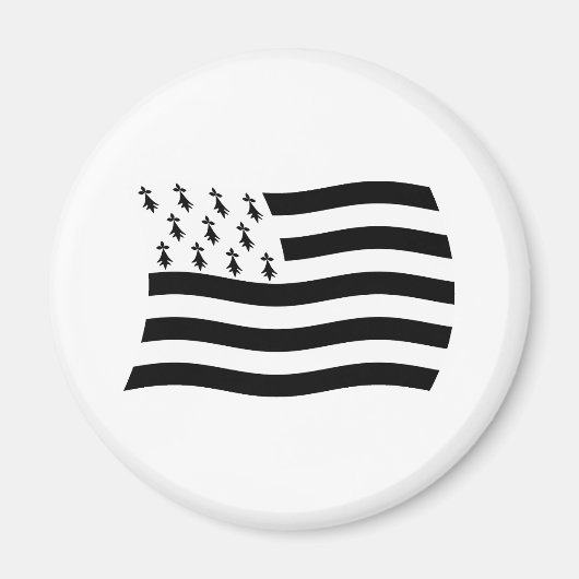 Brittany Vlag Magneet (Voorkant)