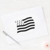 Brittany Vlag Sticker (Envelop)