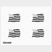 Brittany Vlag Sticker (Vel)