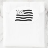 Brittany Vlag Sticker (Tas)