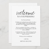 Brittany Wedding Welcome Letter and Itinerary (Voorkant / Achterkant)